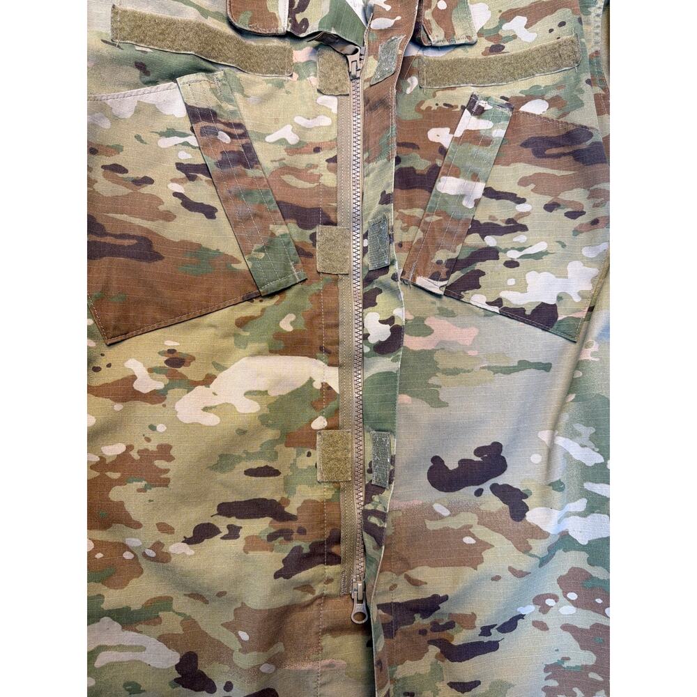 Military Combat Green Camo Uniform Shirt Top Insect Guard Med. Long - Picture 5 of 9